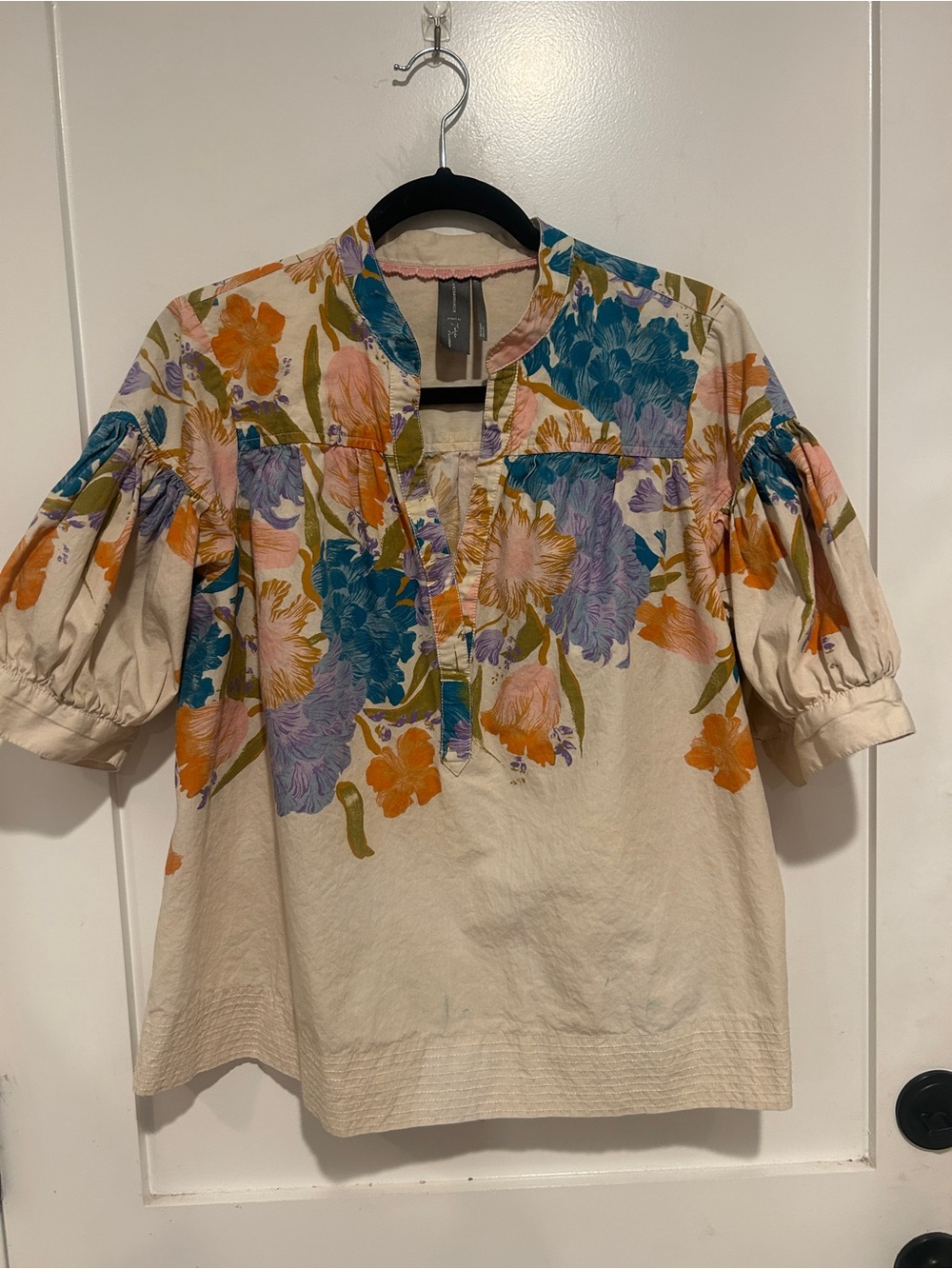 Anthropologie Darcey Popover Swing Top size large - Picture 2 of 8